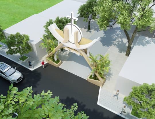 Xây Mới Cổng Nhà Thờ Giáo Xứ Láng Cát