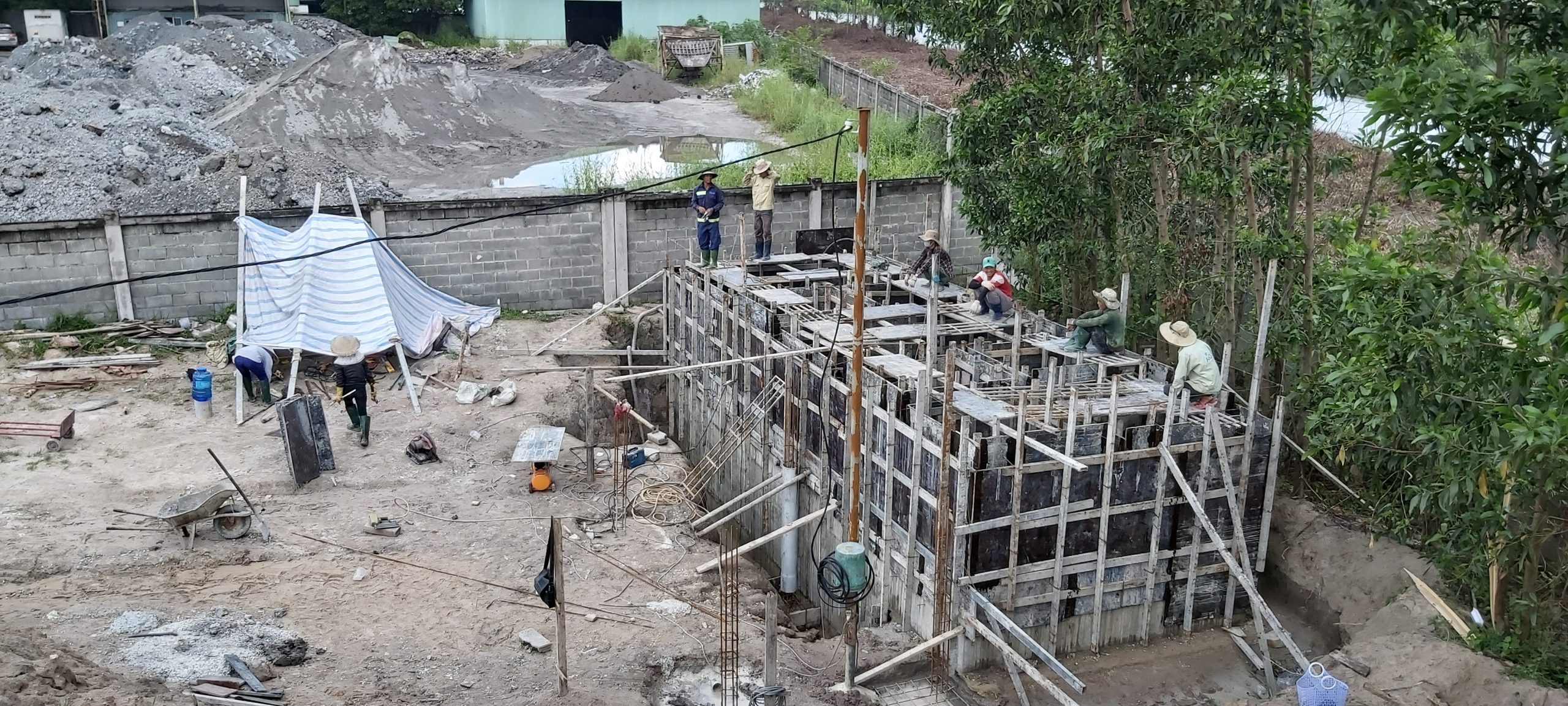 Bể Xử Lý Nước Thải Sinh Hoạt Trong KCN – Cty Sông Xanh 10